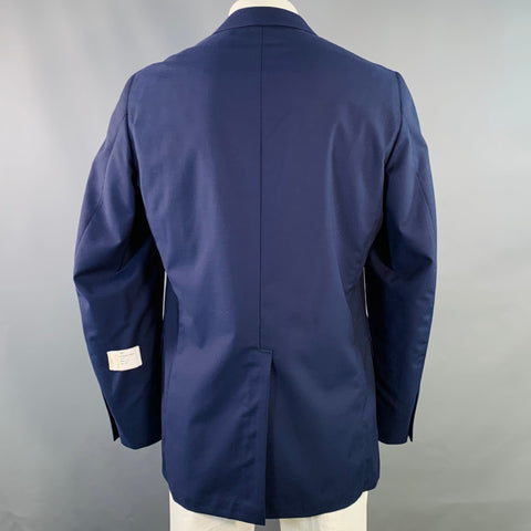 O'CONNELL'S Size 42 Long Navy Wool Notch Lapel Sport Coat
