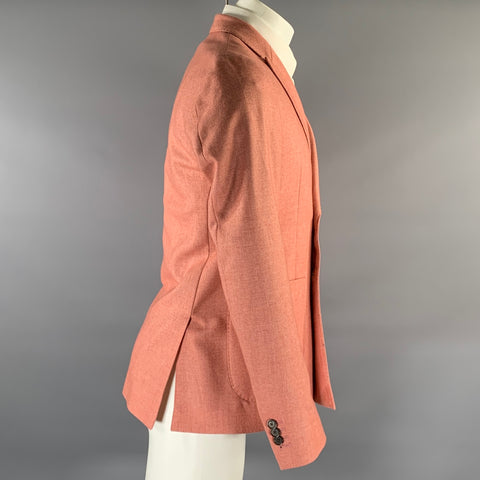 SCOTCH AND SODA Chest Size 38 Pink  Wool Blend Double Breasted Sport Coat
