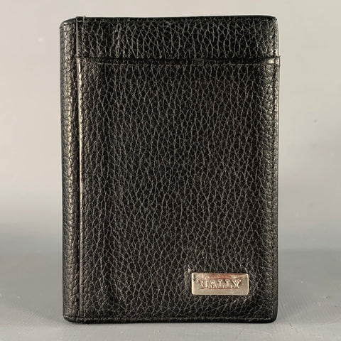 BALLY Black Leather Bifold Wallet