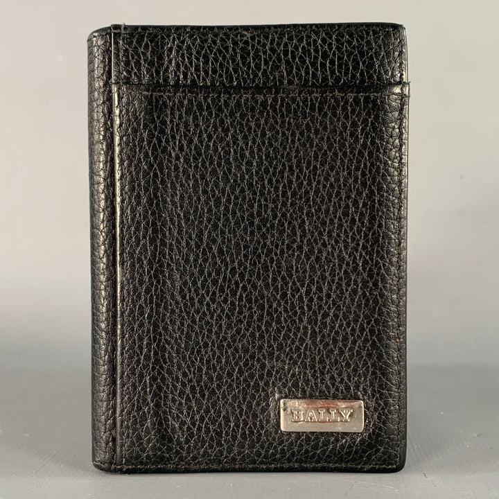 BALLY Black Leather Bifold Wallet