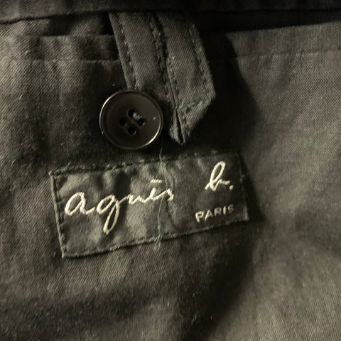 AGNÈS B. Size S Black Wool Zip Up Jacket
