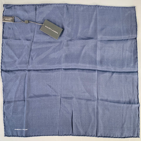 RALPH LAUREN Navy Silk Pocket Square