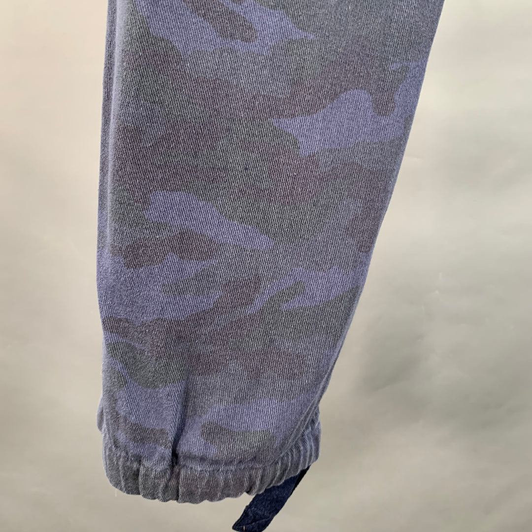 PS by PAUL SMITH Size 30 Blue Grey Camouflage Cargo Zip Fly Casual Pants