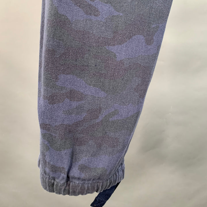 PS by PAUL SMITH Size 30 Blue Grey Camouflage Cargo Zip Fly Casual Pants