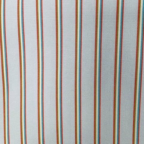 SID MASHBURN Size L Blue Orange Stripe Cotton One Pocket Long Sleeve Shirt
