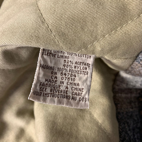 JOSEPH ABBOUD Size M Black Tan Plaid Wool Coat