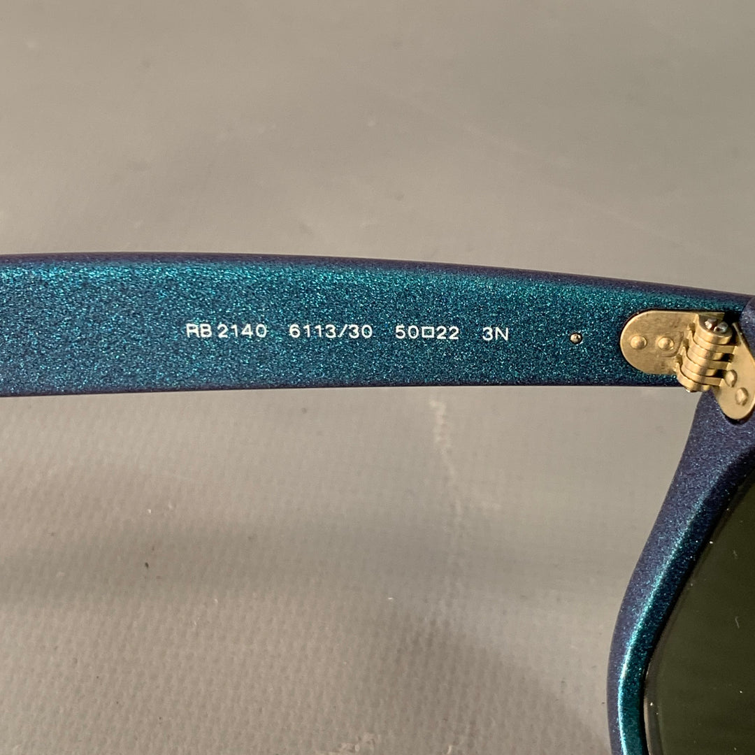 RAY-BAN COSMO COLLECTION One Size Blue Glitter Acetate Mirrored Sunglasses
