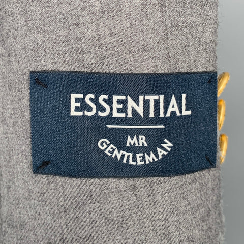 MR. GENTLEMAN Size 38 Grey Wool Notch Lapel Sport Coat
