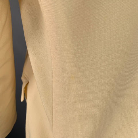 ALEXANDER MCQUEEN Size 40 Beige Wool Single Breasted Sport Coat