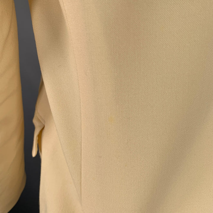 ALEXANDER MCQUEEN Size 40 Beige Wool Single Breasted Sport Coat
