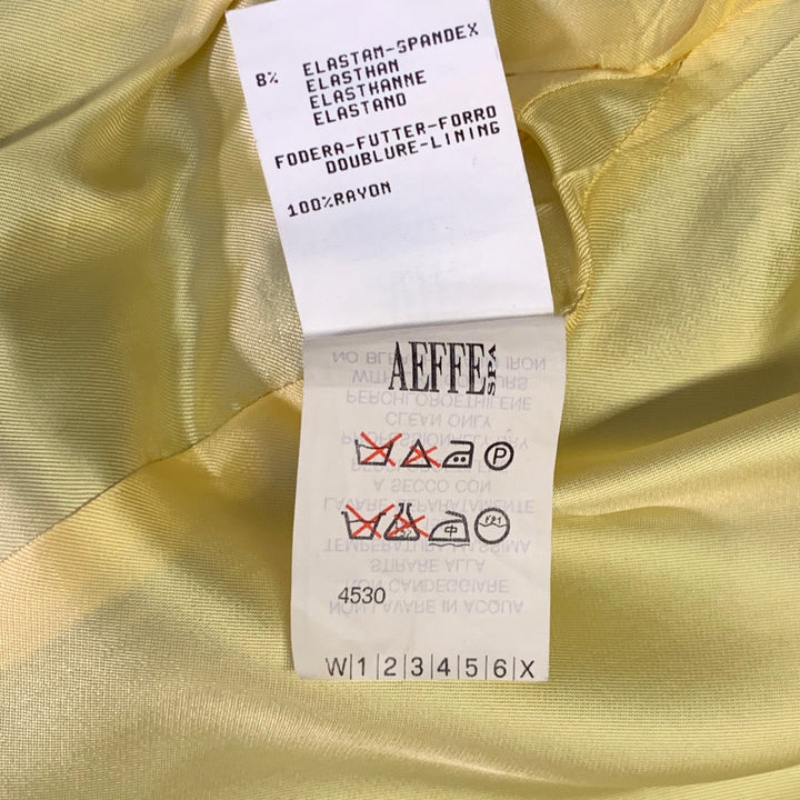 FUTURE OZBEK Size 6 Brown Rayon Blend Single Breasted Blazer Mini Skirt Set