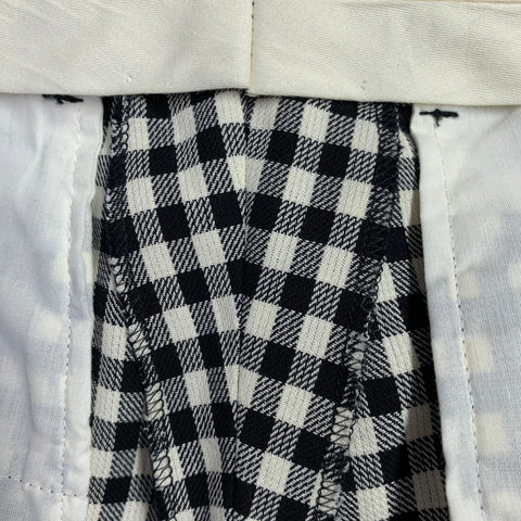 AMI by ALEXANDRE MATTIUSSI Size L Black White Checkered Cotton Casual Pants