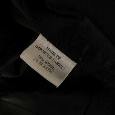 KAUFMAN FRANCO Size 30 Black Wool Blend Solid Relaxed fit Dress Pants