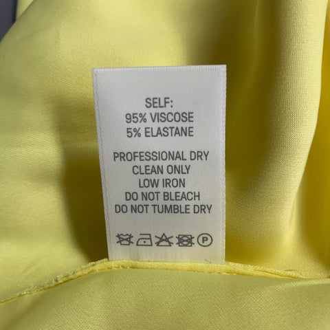 LAPOINTE Size 0 Yellow Neon Viscose Blend Side Zipper Dress Top