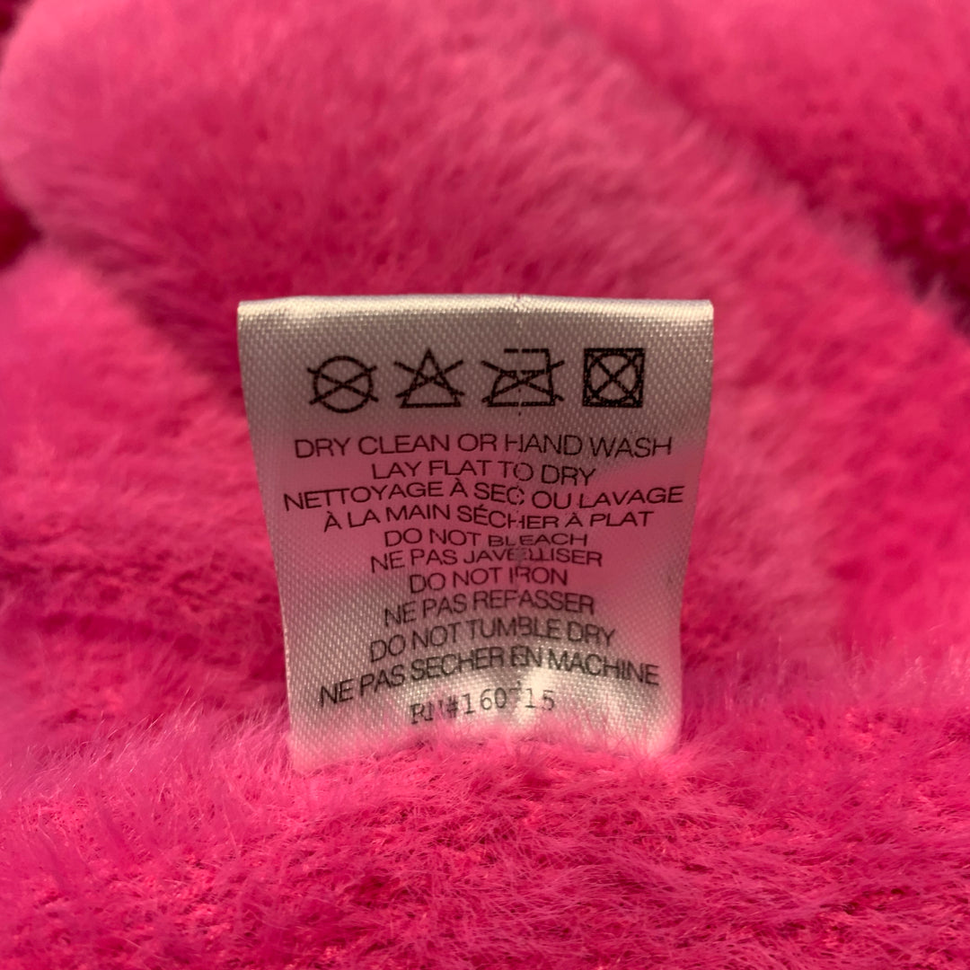 SER.O.YA Size XS Pink Nylon Knitted Buttoned Cardigan