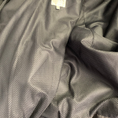 ARMANI COLLEZIONI Size 10 Black Nylon Blend Hooded Jacket