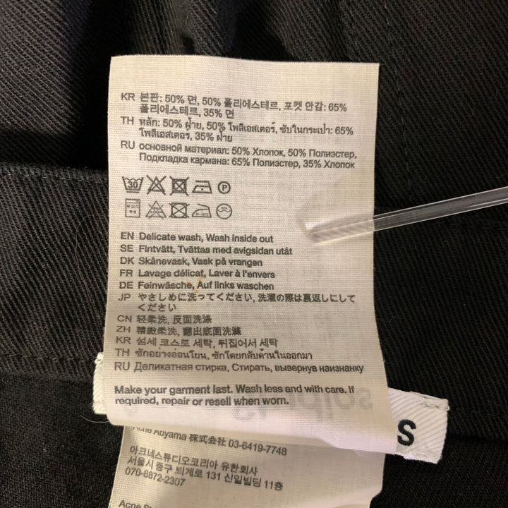 ACNE STUDIOS Size 30 Black Cotton Blend Shorts