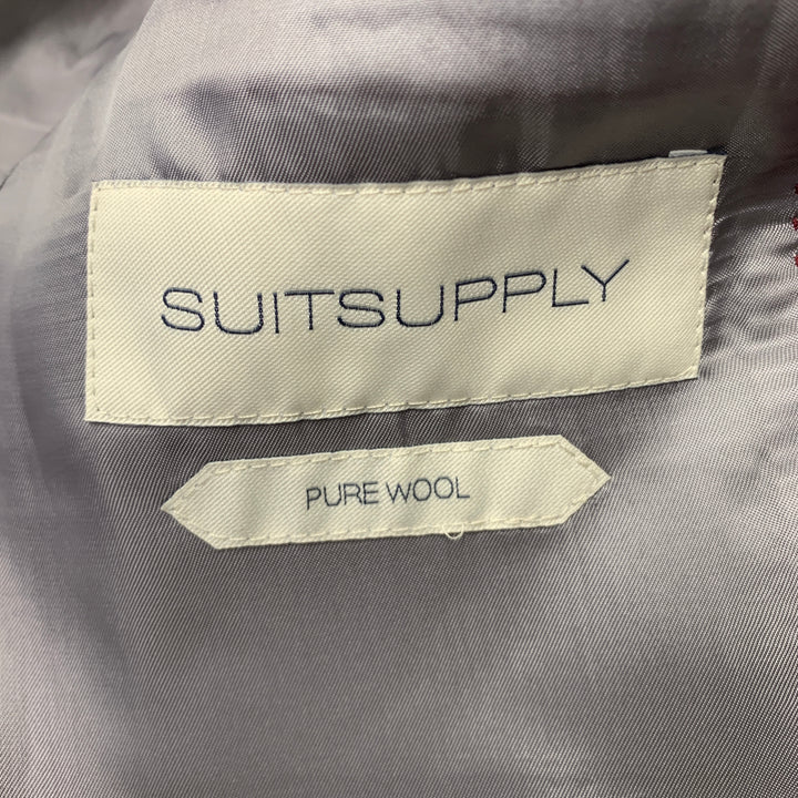SUITSUPPLY Size 38 Short Burgundy Wool Notch Lapel Suit