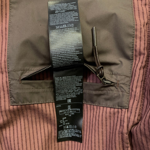 ERMENEGILDO ZEGNA Size L Burgundy Corduroy Cotton cashmere Chore Jacket