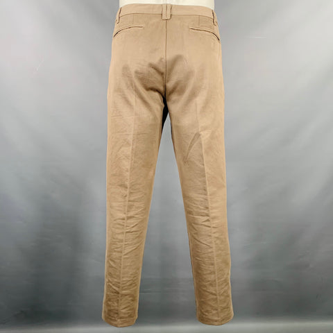 VALENTINO Size 36 Khaki Cotton Zip Fly Casual Pants