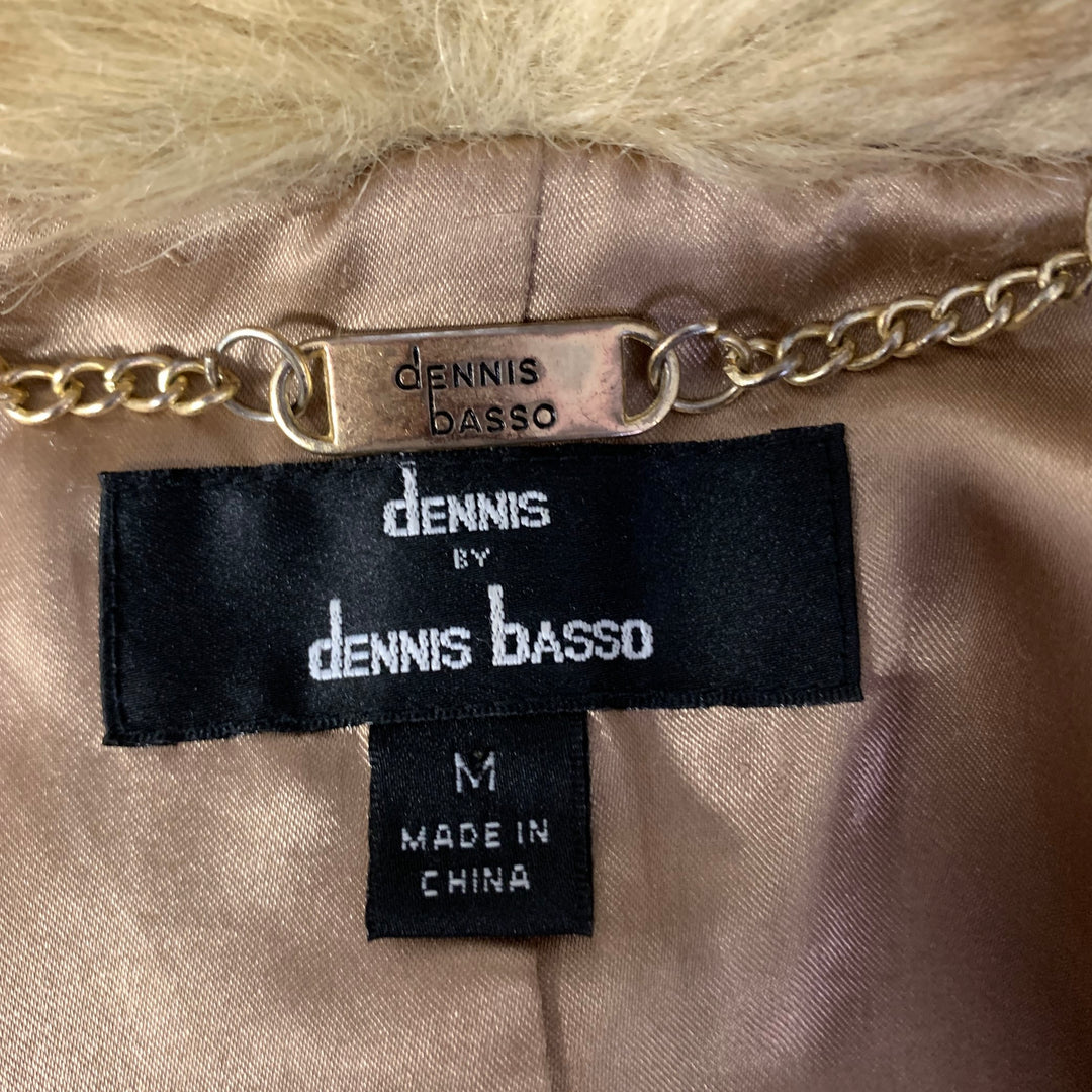 BASSO Size M Tan Brown Faux Fur Modacrylic Vest