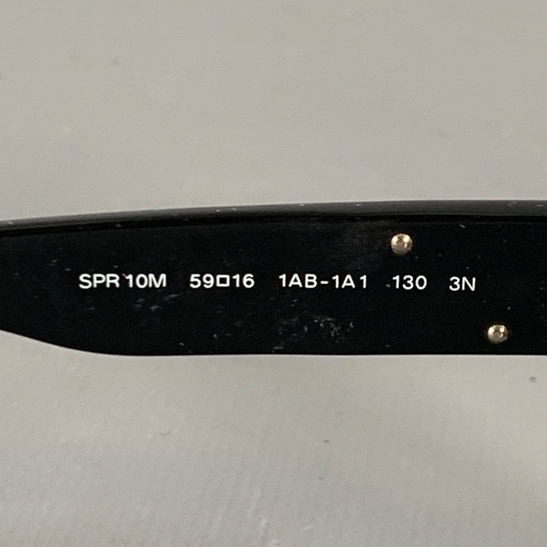 PRADA Black Acetate Square Sunglasses