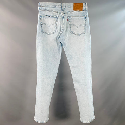 LEVI STRAUSS Size 32 Blue Cotton Five Pockets Straight Jeans
