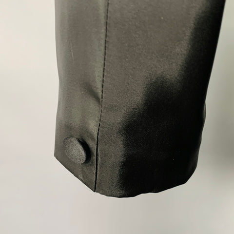 VERSACE COLLECTION Size 40 Black Acetate Blend Peak Lapel Sport Coat