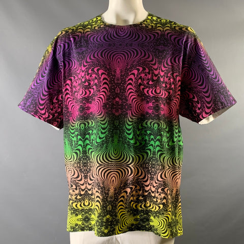 GALLERY DEPT. Size XXL Multi-Color Print Cotton Crew-Neck T-shirt