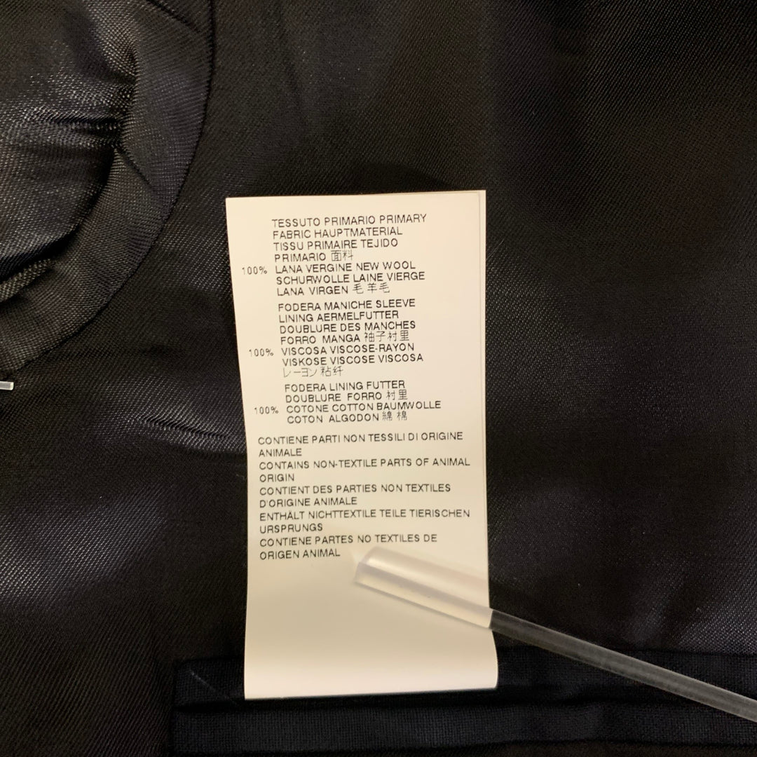 MAISON MARGIELA Size 42 Navy Wool Notch Lapel Sport Coat