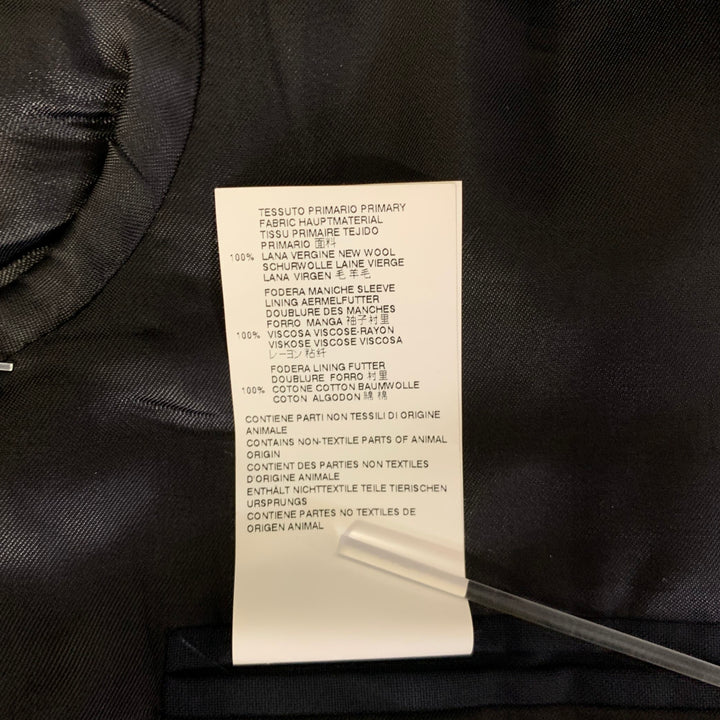 MAISON MARGIELA Size 42 Navy Wool Notch Lapel Sport Coat