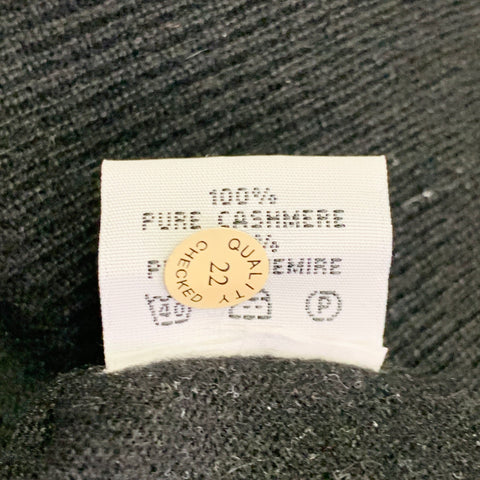 ALAN PAINE Vintage Size XL Black Cashmere Crew Neck Pullover