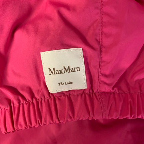 MAX MARA Taille XL Rose Gris Polyamide Doudoune Réversible
