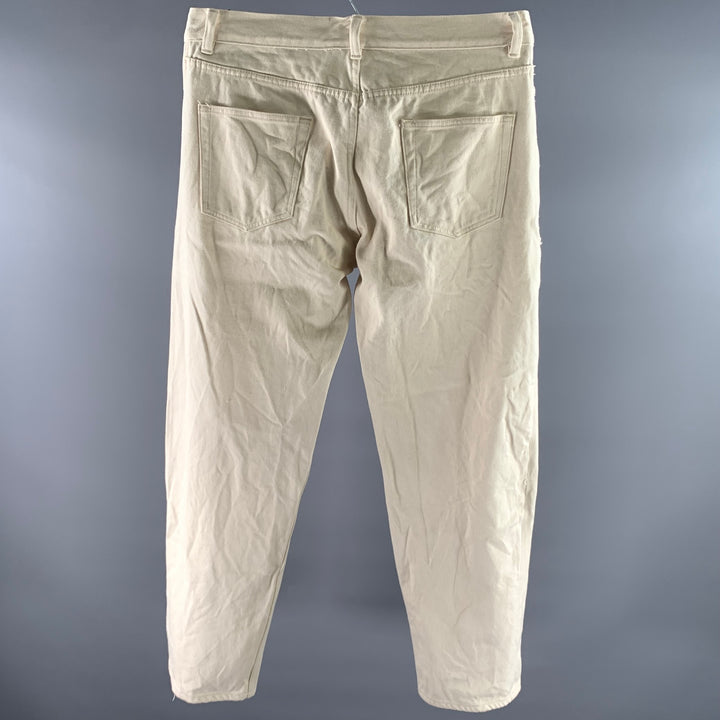 DANA LEE BROWN Size L Cream Cotton Pants