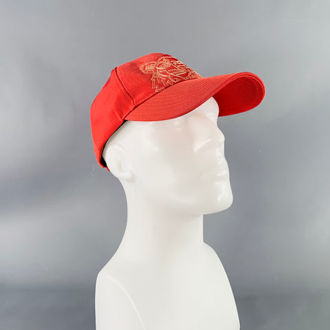 KENZO Kampus Tiger Red Embroidered Polyester Blend Baseball Cap Hat