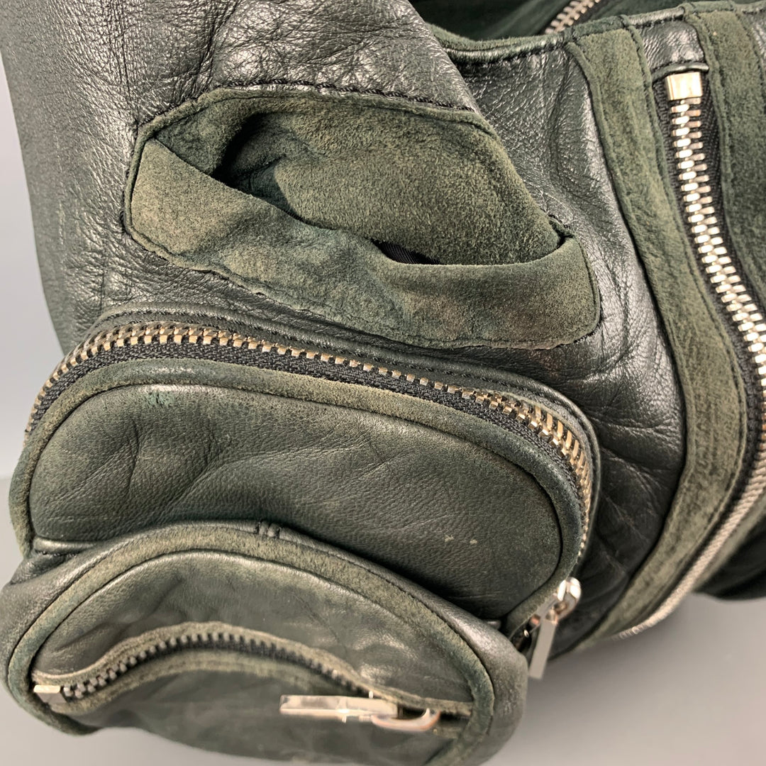 ALEXANDER WANG Green Leather Hobo Handbag