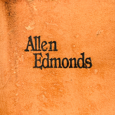 ALLEN EDMONDS Talla 13 Botas con punta de ala de cuero perforado gris