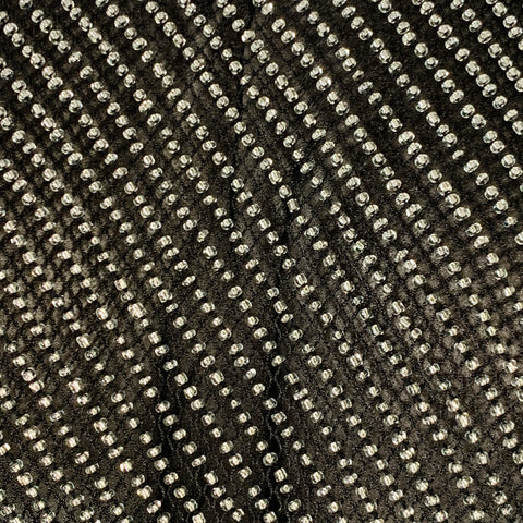 CECILIA DE BUCOURT Size S Black Clear Mesh Beaded Sheer Dress Top