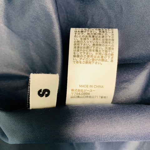 KIM JONES GU Size S Navy Polyester Drawstring Coat