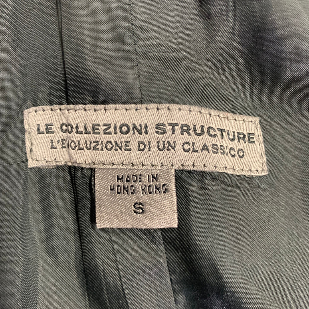 LE COLLEZIONI STRUCTURE Size S Black Corduroy Cotton Vest