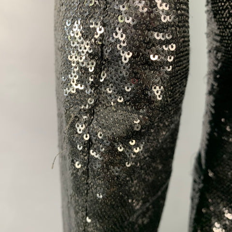 SCOTCH AND SODA Size 40 Black Sequined Polyester Shawl Collar Tuxedo Sport Coat