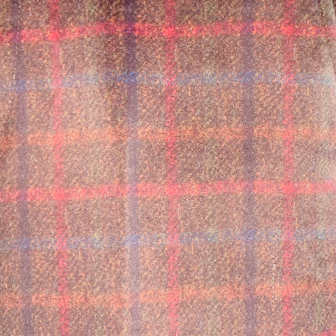 COMME des GARCONS HOMME DEUX Size M Brown Navy Red Plaid Polyester Tapered Dress Pants