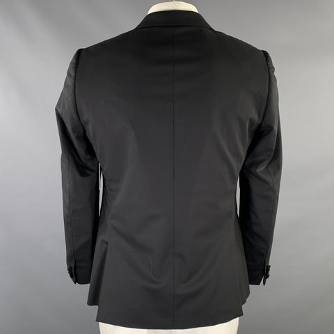 PAUL SMITH Veste de sport en laine et élasthanne noire perlée, taille 42 (coupe normale)