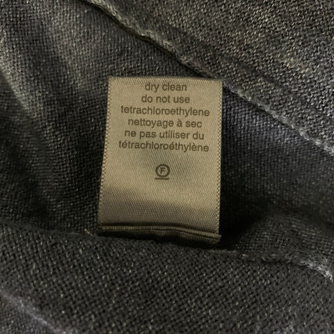JOHN VARVATOS SS2018 Size L Navy Heather Linen Blend Zip Up Jacket