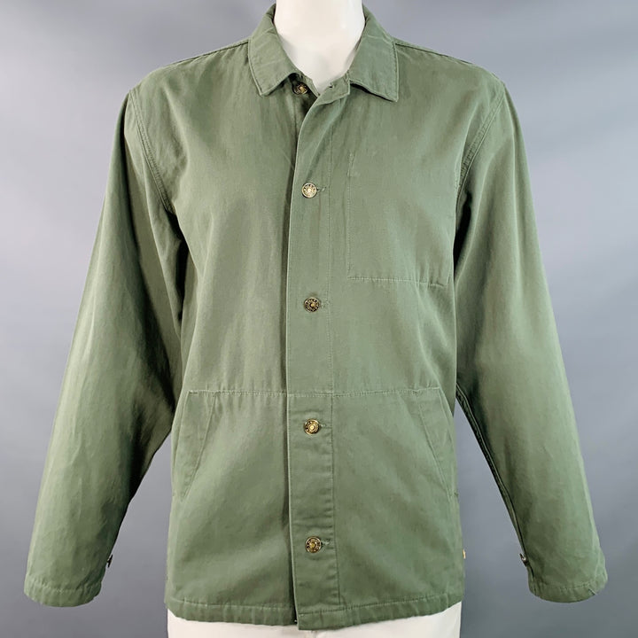 ARMOR-LUX Size XXL Sage Green Cotton Chore Coat