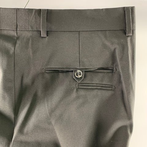 TIGER Size 32 Black Wool Blend Dress Pants