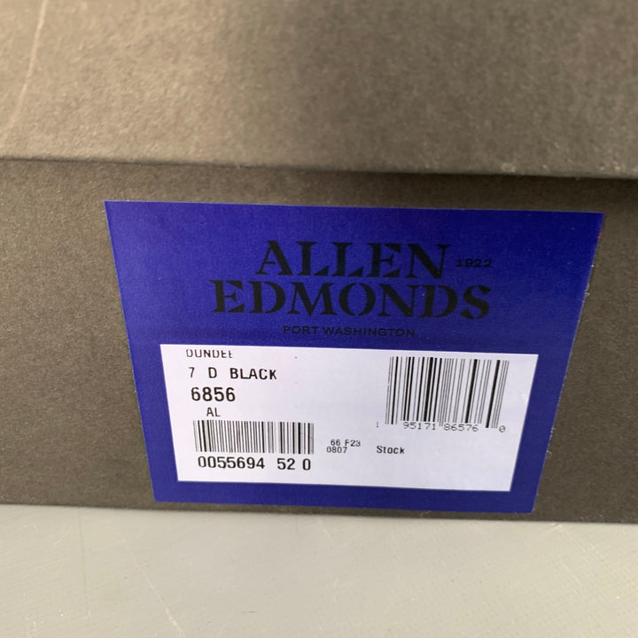 ALLEN EDMONDS Size 7 Dundee Black Leather Chukka Ankle Boots