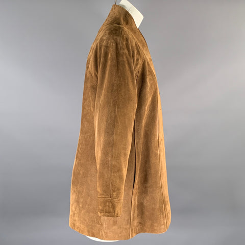 RITTMASTER Size XS Brown Suede Open Front Jacket