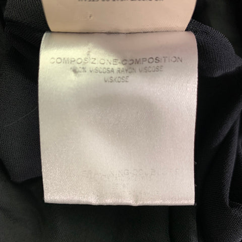 GUCCI Size L Black Viscose V-Neck Midi Dress