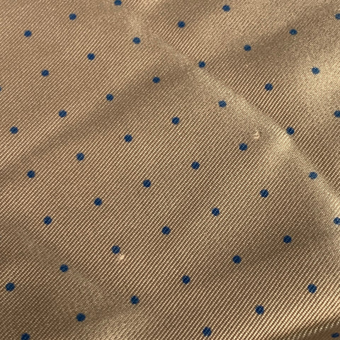 TURNBULL & ASSER Pochette de Costume en Soie Rose et Bleu à Pois